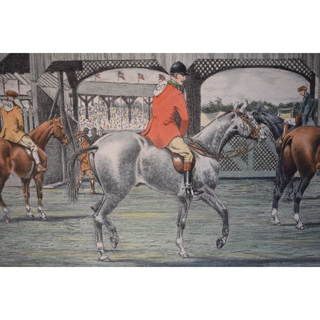 1930s Edward King Lithograph "American Horse Show Scenes, Rochester" For Sale In New York - Image 6 of 6