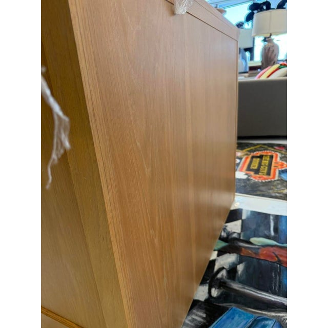 Traditional Thomasville Oak Sideboard Buffet With Granite Inset Top, Late 20th Century For Sale - Image 3 of 10