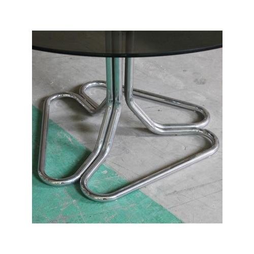 Giotto Stoppino Glass Table by Giotto Stoppino, Italy, 1970s For Sale - Image 4 of 11