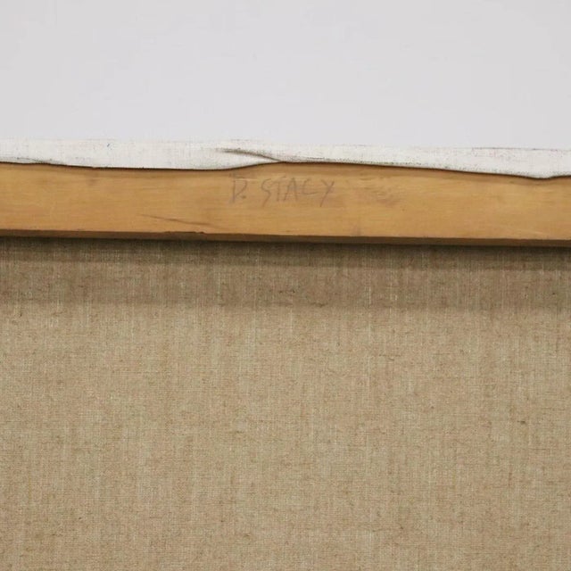 Abstract Original Abstract Mid-Century Modern Figural Oil Painting by Don Stacy For Sale - Image 3 of 9