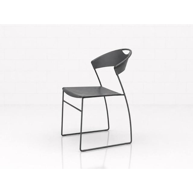 Postmodern Juliette Stacking Chair by Hannes Wettstein for Cerruti Baleri, Italy, 1980s For Sale - Image 11 of 11