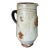 Mid 20th Century Belgian Roger Guerin Pottery Stoneware Fleur De Lis Motif Pitcher For Sale