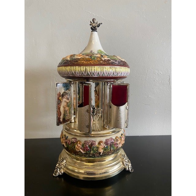 Vintage Reuge Musical Carousel For Sale In Miami - Image 6 of 11