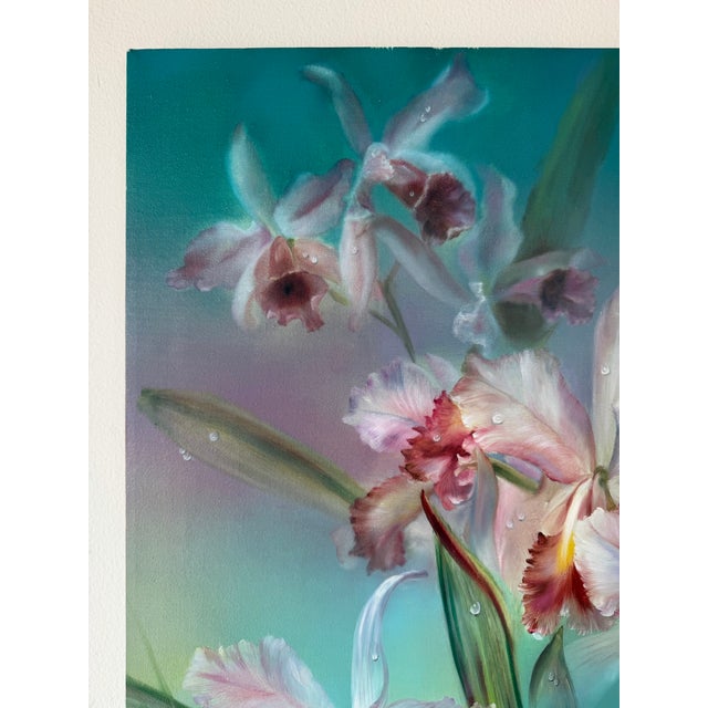 1991 Sonia Gil Torres Colombian Floral Still Life Oil on Canvas Painting For Sale In Miami - Image 6 of 11