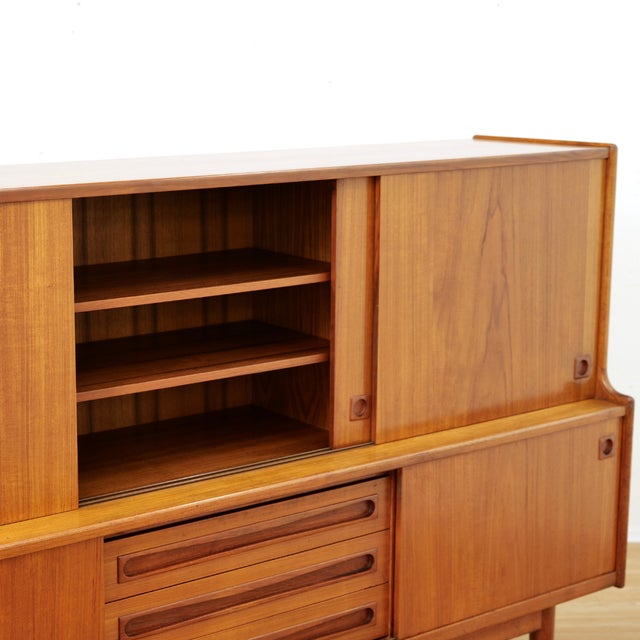 Mid Century Hutch Credenza Attributed to Johannes Andersen For Sale - Image 10 of 14
