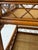 1980s Vintage Refinished Coastal Rattan Two-Tier Bar Cart With Bottle Holders on Casters For Sale - Image 5 of 12