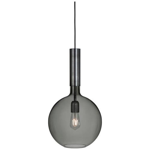 Iron Smoked Glass Rosdala Ceiling Lamp by Sabina Grubbeson for Konsthantverk For Sale - Image 6 of 6