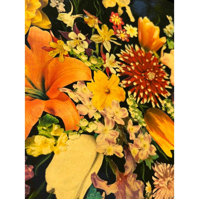 1970s Large Black Papier-Mâché Tray, France, 1970 For Sale - Image 5 of 10