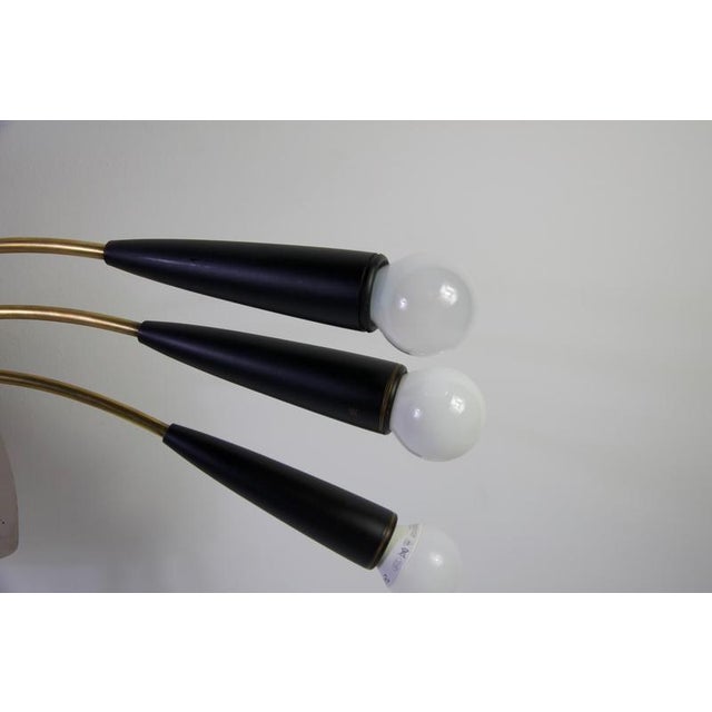 Mid-Century Brass Sputnik Ceiling Lamp, Germany, 1950s For Sale - Image 13 of 14