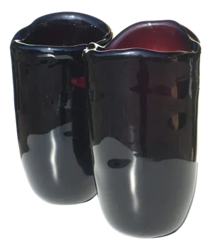 Large Purple Murano Glass Vases from Seguso, 1950s, Set of 2