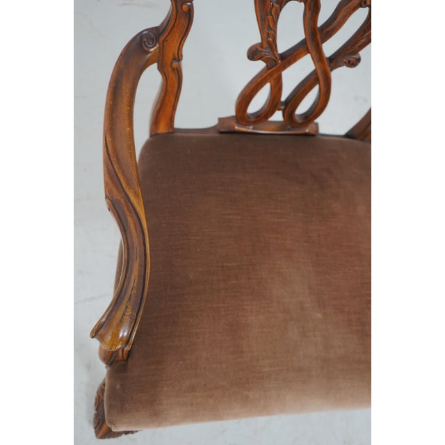 Set of 8 Karges Georgian Style Clawfoot Dining Chairs For Sale - Image 13 of 18