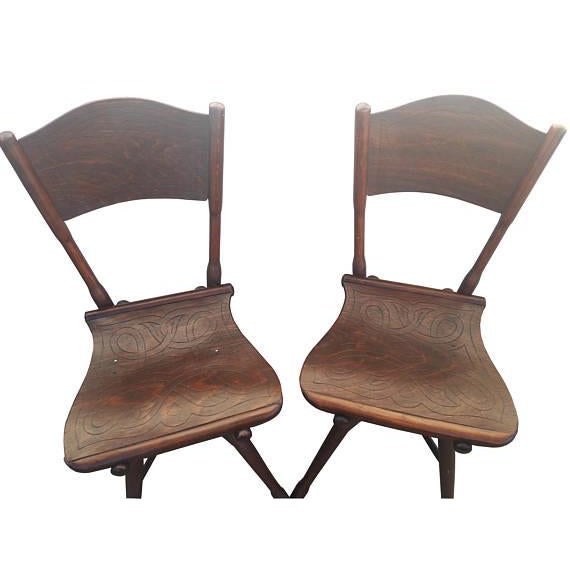 Antique Garden Chairs Set of 4 Chairish