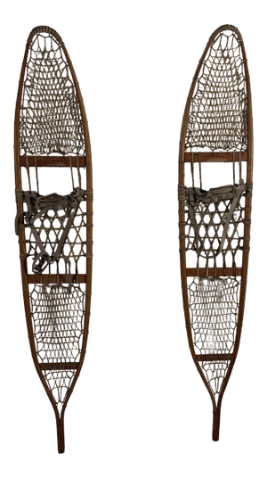 Vintage Snocraft Cabin Snowshoes - a Pair