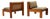 Campone Lounge Chairs in Khaya by Juerg Bally for the Eth University Zurich, Switzerland, 1975, Set of 2 For Sale