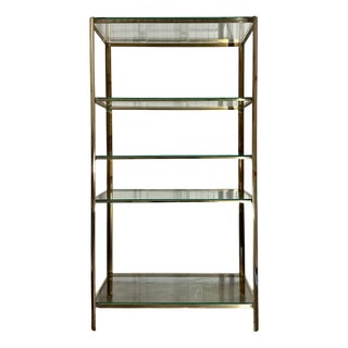 Mid-Century Bronze Shelf by Quinet, 1960s For Sale