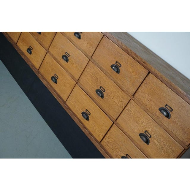 Large Vintage Dutch Oak Shop Cabinet, 1950s For Sale - Image 5 of 18