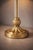 Hollywood Regency Late 20th Century Tall Hollywood Regency Sunlit Brass & Glass Column Table Lamp With Pineapple Motif and Linen Drum Shade – 32” H For Sale - Image 3 of 8
