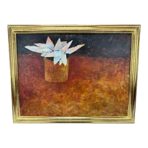 Valery Konevin (Ussr, B. 1952) Abstract Still Life "Mapahta 2" Oil on Canvas