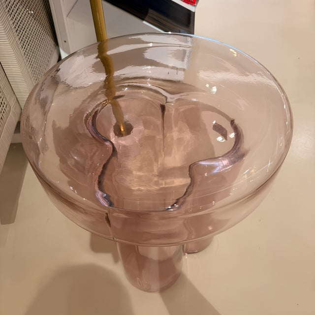 Contemporary Soda Side Table Amethyst For Sale - Image 3 of 3