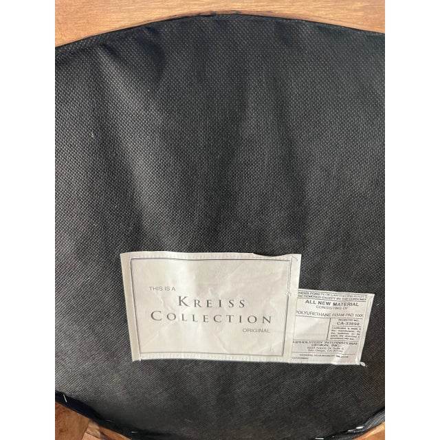 Bar Stools, Kreiss With Nail Heads and Suede Fabric- Set of 2 For Sale - Image 9 of 9