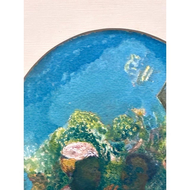 Surrealism Two West African Women in a Magically Surreal Painting by Roland Ayers For Sale - Image 3 of 8