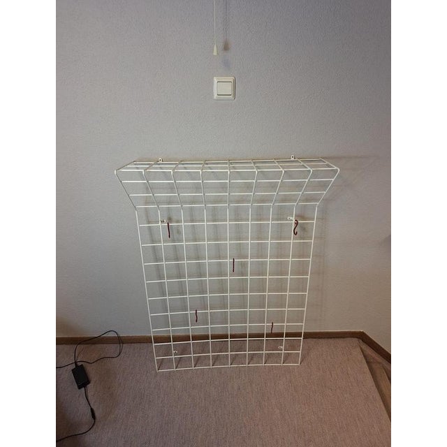 Wall Mounted Coat Rack by Karl Fichtel for Drahtwerke Erlau AG Aalen, Germany, 1950s For Sale - Image 8 of 10