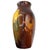 Art Nouveau Rockwood Style Earthernware Hand Painted Pottery Vase W/ Chrysanthemums, C 1900 For Sale - Image 3 of 10