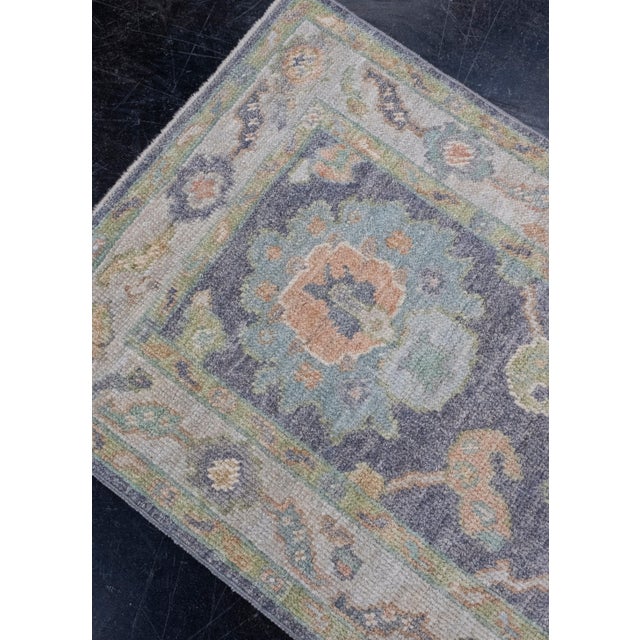 Turkish Oushak Rug 2'4" x 4'11" For Sale In Houston - Image 6 of 8