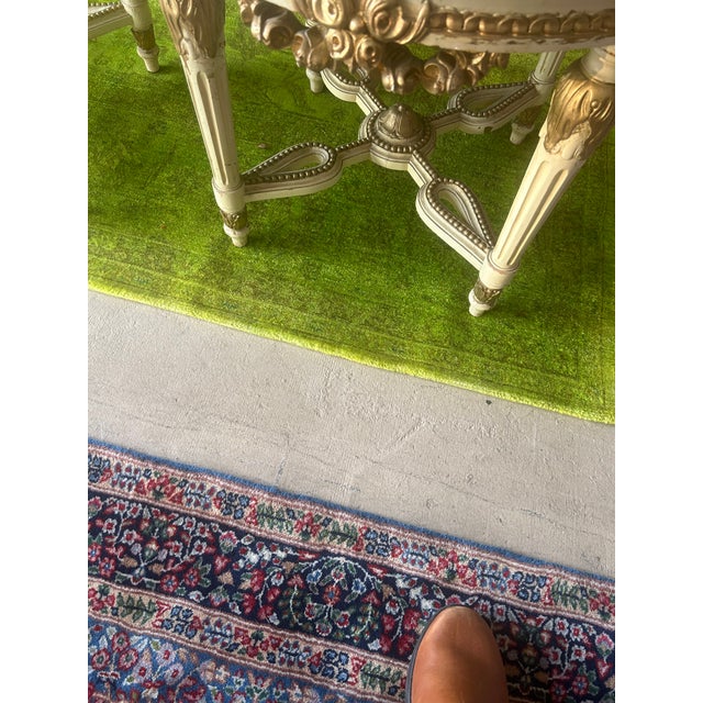 1950s Pairs of French Neoclassical Gilt Wood and Marbel Top Side Table 25'' Round For Sale - Image 11 of 11