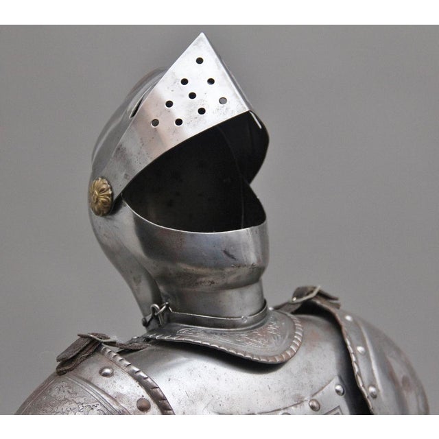 Metal Early 20th Century Miniature Suit of Armour For Sale - Image 7 of 15