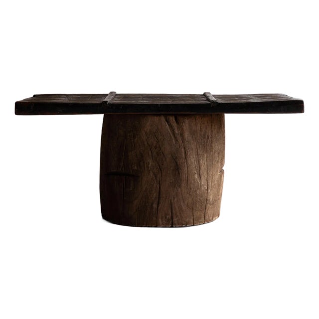 Japanese Antique Low Table 1860s-1920s / Sofa Table Wabi Sabi For Sale