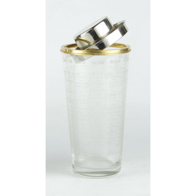 1930s Art Déco Silverplated Brass Cocktail Shaker "The Barman" by Ghiso - a Pair For Sale - Image 10 of 10
