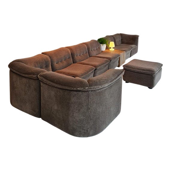 Vintage Modular Sofa, 1970s, Set of 8 For Sale