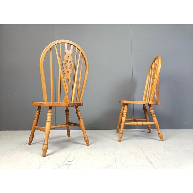 Vintage Dining Chairs from Ercol, 1950s, Set of 4 For Sale - Image 9 of 11