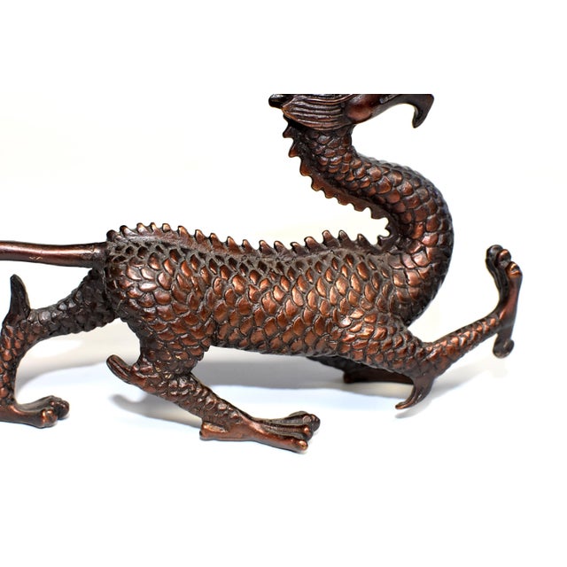 Copper Bronze Dragon Chairish