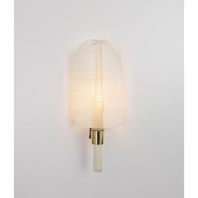 Murano Glass Wall Sconces from Barovier & Toso, Italy, 1970s, Set of 2 For Sale - Image 15 of 18