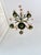 Italian Pink Glass Floral Chandelier with Gilt Tole Leaves from Banci Firenze, 1970s For Sale - Image 9 of 16
