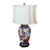 Mid 20th Century Imari Style Hand Painted Porcelain Lamp on Base With Shade For Sale