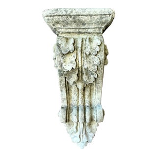 Vintage Regency Patinated Cast Concrete Architectural Bracket For Sale