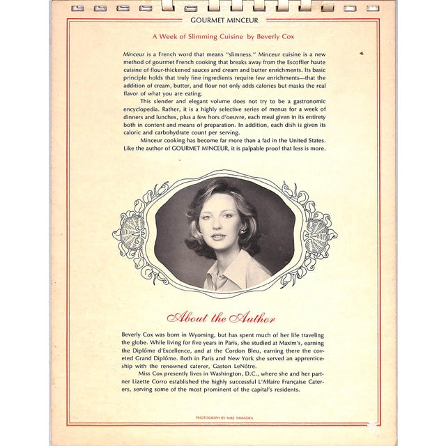 COX, Beverly [72] pp. The Vanguard Press 1977 11 1/2" x 8 1/2" Decorations by Gordon McKellar Black Spiral-bound *spine...