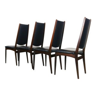 Rosewood Danish Modern Dining Chairs - a Set of 4, Denmark For Sale
