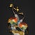 Metal Cloisonne Enamel Crane Sculpture – 15" Pair of Red-Crowned Cranes on Rock Base For Sale - Image 7 of 9