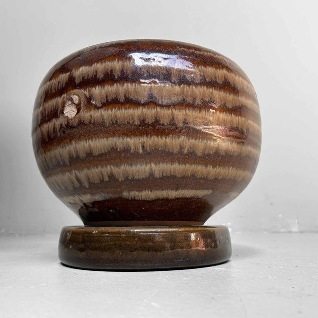 Vintage Japanese Ceramic Ikebana Flower Vase, 1970s For Sale - Image 6 of 12