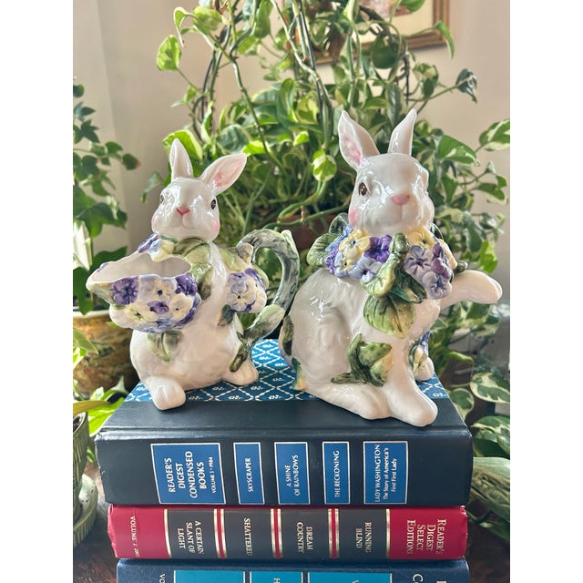 If you love and collect bunnies, this pair is not just for Easter. However, for a springtime or Easter tablescape, these...