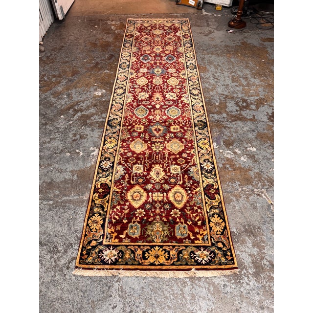 Design Plus Gallery presents a 3ft x 12ft Traditional Persian Style Floral Runner Rug. This elongated rug showcases an...