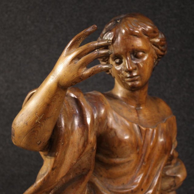 Italian Artist, Saint Catherine of Alexandria, 1630, Pine For Sale - Image 3 of 14