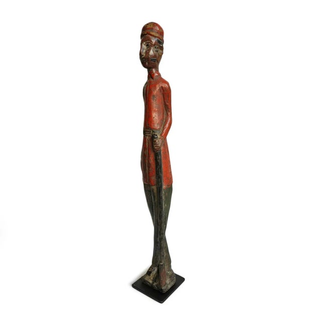 Antique Old Colonial Wood Figure Mali For Sale - Image 4 of 9