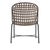 Brown Jordan Brown Jordan Kantan Aluminum Suncloth Arm Chair, Textured Pewter frame with Mica fabric For Sale - Image 4 of 11