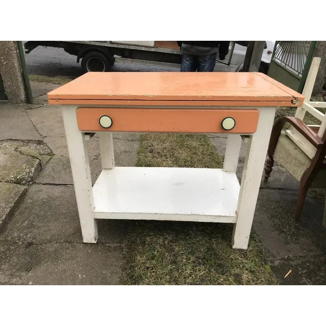 Vintage Hungarian Table Turn of the century rustic Hungarian table