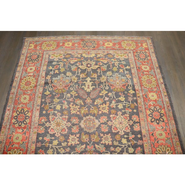 Textile 19th Century Antique Mahal Sultanabad Rug no. j5252 For Sale - Image 7 of 9